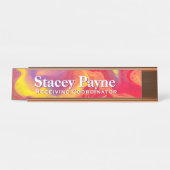 Flot acrylique violet rouge sauvage Plaque d'affic (Devant)