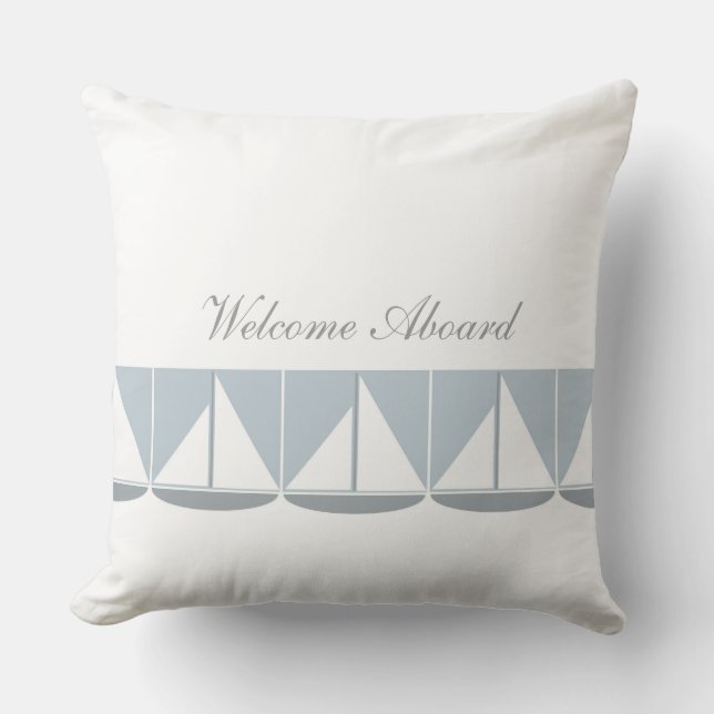 Flotilla Welcome Aboard Kussen (Voorkant)
