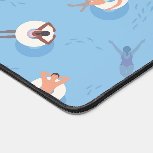 Flottant dans le Motif de la rivière Lazy (Coin)