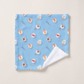 Flottant dans le Motif de la rivière Lazy (Gant de toilette)