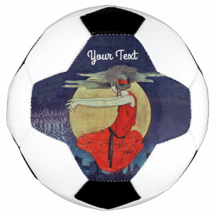 Flottante mystérieuse femme ciel de nuit