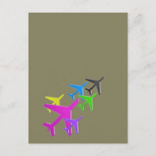 flotte d'avion cadeaux pour les enfants VLIEGTUIG Briefkaart