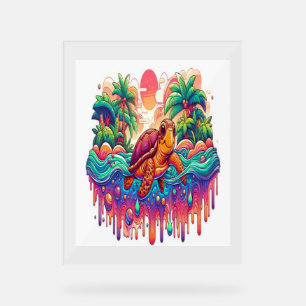 Flottes de tortue dans le Jardin Liquid.