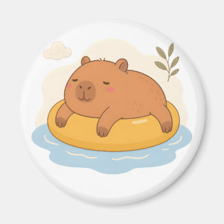 Flotteur de piscine Capybara mignon Magnet été dét