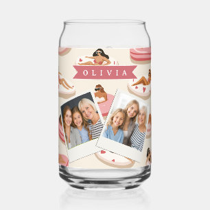 Flotteur de piscine rose mignon personnalisé esthé