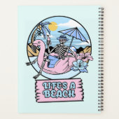 Flotteur Flamant Rose Squelette de Plage (Dos)