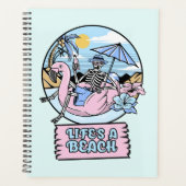 Flotteur Flamant Rose Squelette de Plage (Devant)