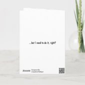 FLOTUS Melania Trump Funny Carte de Noël pliée (Dos)