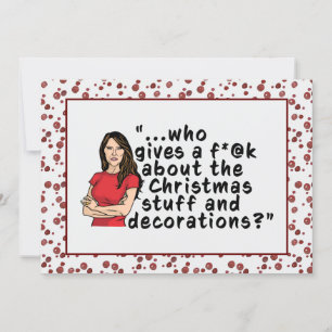 FLOTUS Melania Trump Funny Flat Kerstcard Feestdagenkaart