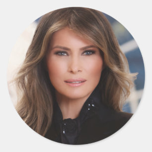 FLOTUS op de sticker Melania Trump