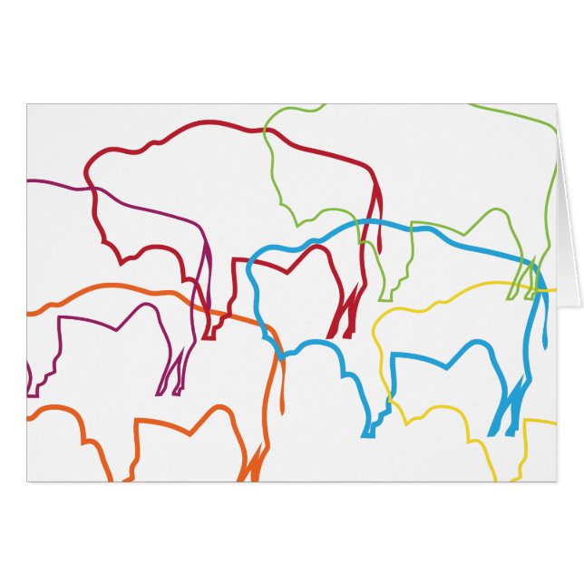 flou de fierté du bison wyoming (Devant horizontal)