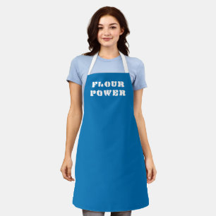 Flour Power Bright Blue Baking Schort