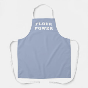 Flour Power Periwinkle Blue Baking Schort