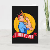 Flour Wer - Funny Baking & Pastry Baker - Baki Kaart (Voorkant)