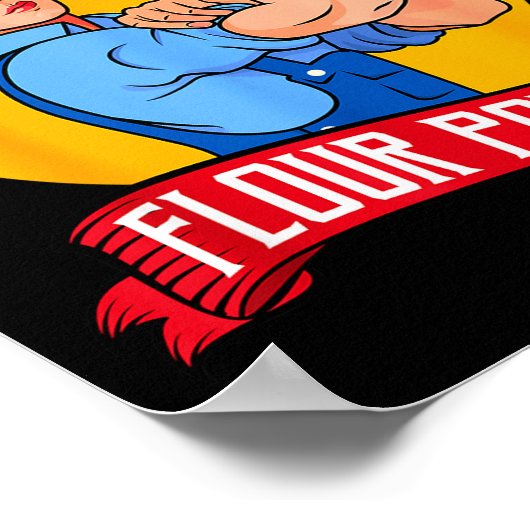 Flour Wer - Funny Baking &amp; Pastry Baker - Baki Poster (Hoek)