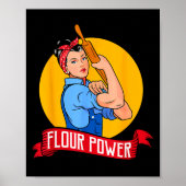Flour Wer - Funny Baking &amp; Pastry Baker - Baki Poster (Voorkant)