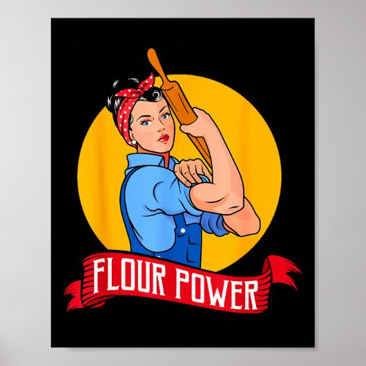 Flour Wer - Funny Baking &amp; Pastry Baker - Baki Poster (Voorkant)