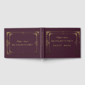 Flourish Art Deco Casino Meisjesuitgavfeest Gastenboek (Volledig)