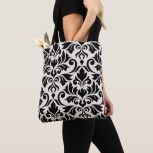 Flourish Damask Art I 2Way Zwart + Crème Draagtas