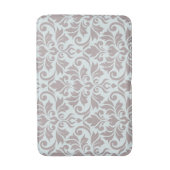 Flourish Damask LG Pattern Taupe op Duck Egg Blue Badmat (Voorkant Verticaal)