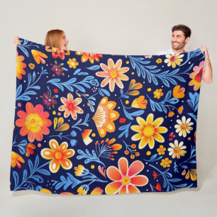 Flourish & Glow 60x80 fleece deken