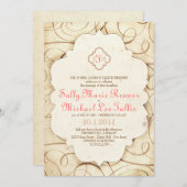 Flourish & Scroll Storybook Fairytale Invitation (Devant / Derrière)