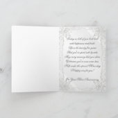 Flourish Silver 25th Wedding Anniversary Kaart (Binnen)