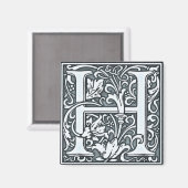 flourish Silver Monogram - H Magneet (Voorkant / Achterkant)