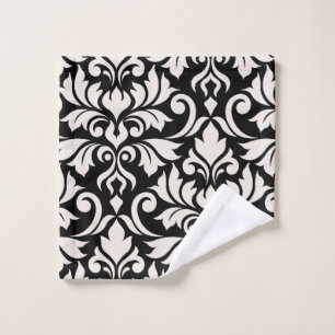 Flourissant Damask Art I Cream sur Black