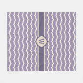 Flourned Zigzag Fleece Blanket Deken (Voorkant (Horizontaal))