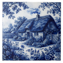 Flow Blue Stijl Engelse Landelijke Cottage Rozen
