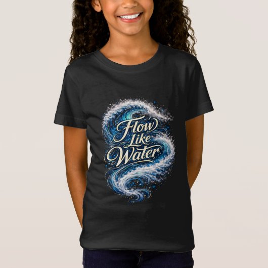 Flow Like Water T-shirt (Voorkant)