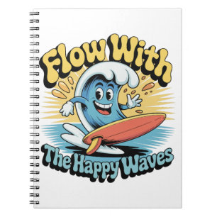 Flow Met De Gelukkige Golven Surf Journaal Notitieboek