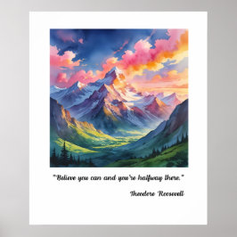 Flow met geloof poster