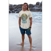 Flow met het leven Skelet Tropische zomer vibes T-shirt