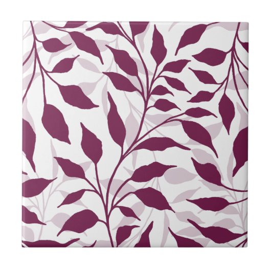 Flow of Dancing Leaves Design Delicate Foliage HD Tegeltje (Voorkant)