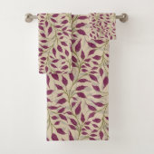 Flow van dansende bladeren Delicate Green Foliage Bad Handdoek (Insitu)