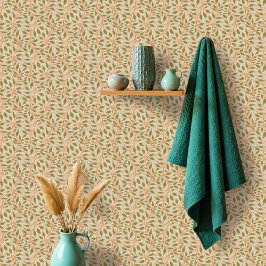 Flow van dansende bladeren Delicate Green Foliage Behang