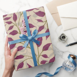 Flow van dansende bladeren Delicate Green Foliage Cadeaupapier