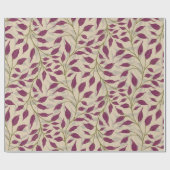 Flow van dansende bladeren Delicate Green Foliage Cadeaupapier (Vlak)