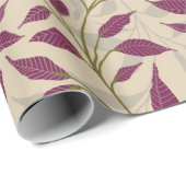 Flow van dansende bladeren Delicate Green Foliage Cadeaupapier (Rol Hoek)