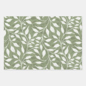 Flow van dansende bladeren Ontwerp Delicate geblad Inpakpapier Vel (Voorkant)
