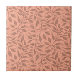 Flow van dansende bladeren Ontwerp Delicate geblad Tegeltje