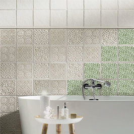 Flow van dansende bladeren Ontwerp Delicate geblad Tegeltje