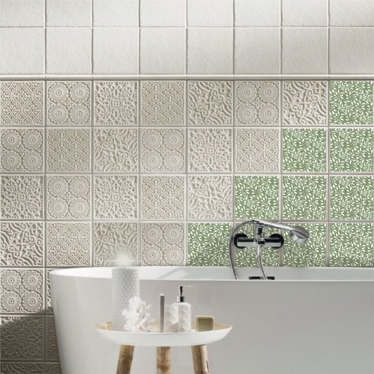 Flow van dansende bladeren Ontwerp Delicate geblad Tegeltje