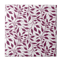 Flow van dansende bladeren Ontwerp Delicate geblad Tegeltje