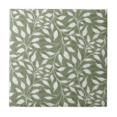 Flow van dansende bladeren Ontwerp Delicate geblad Tegeltje (Voorkant)