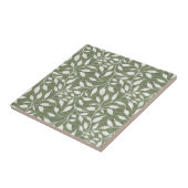 Flow van dansende bladeren Ontwerp Delicate geblad Tegeltje (Zijkant)