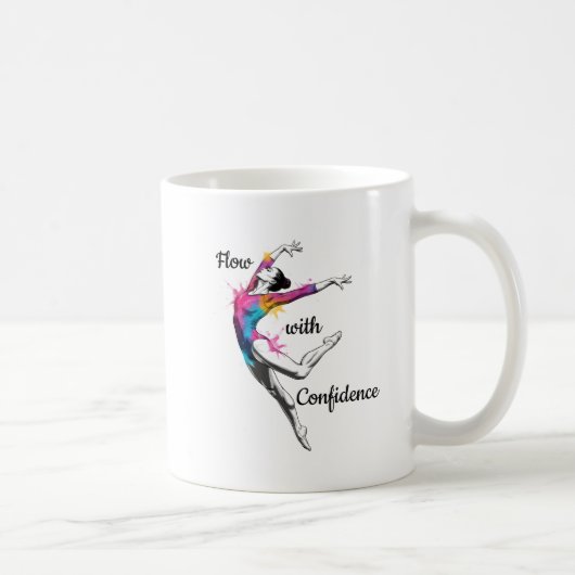Flow with Confidence – Artistic Gymnastics Mug (Droite)