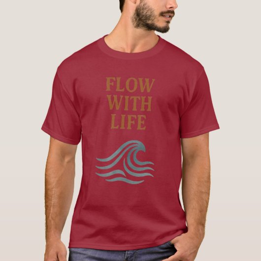 Flow With Life Wave T-Shirt (Voorkant)
